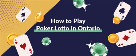 poker lotto winning numbers ontario|Poker Lotto Ontario .